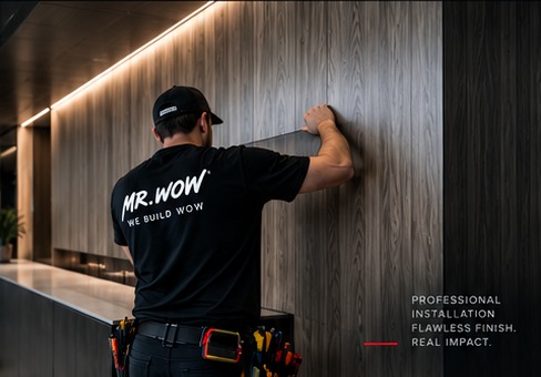 Professional architectural film installation concept